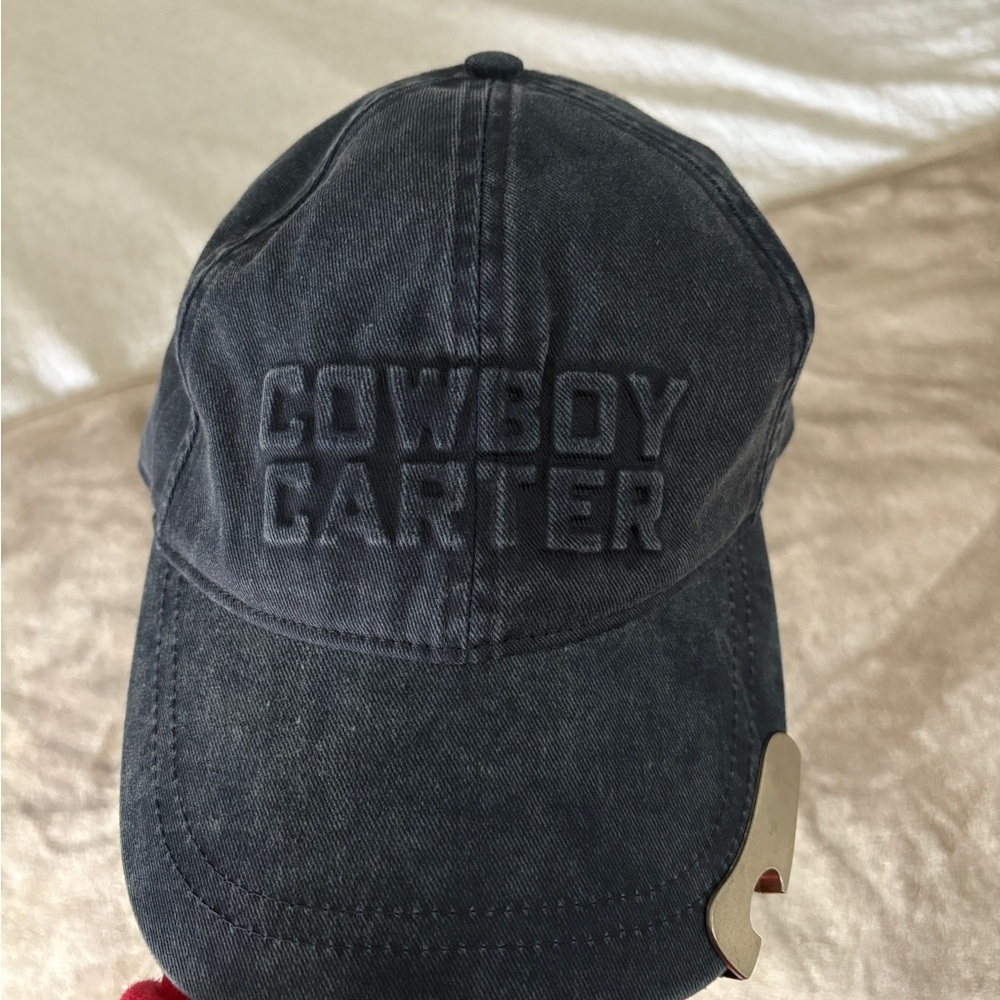 Beyoncé Cowboy Carter Tour Exclusive Merch Denim Hat with Bottle Opener Detail